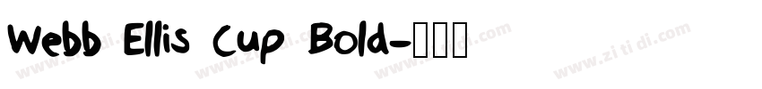 Webb Ellis Cup Bold字体转换